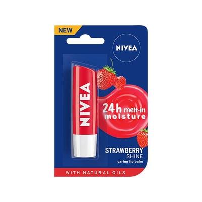 Nivea Buy 1 Get 1 Free Strawberry & Blackberry Shine Lip Balm 4.8 gm - Lip Balms