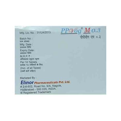 PPVOG M 0.3mg Tablet 10's - Diabetes-Ant