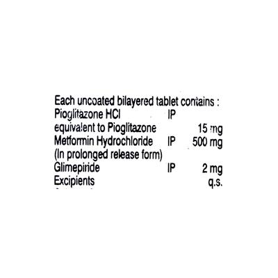 PIORAN GM 2mg Tablet 10's - Diabetes-Ant