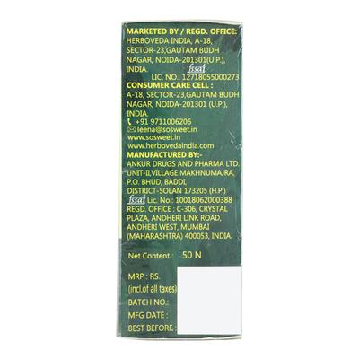 So Sweet 100% Natural Sugarfree Sweetener Stevia Sachet 50's - Sugar Substitute