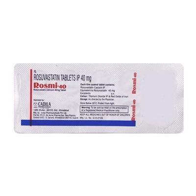 Rosmi 40mg Tablet 10'S - High Cholesterol-Dys