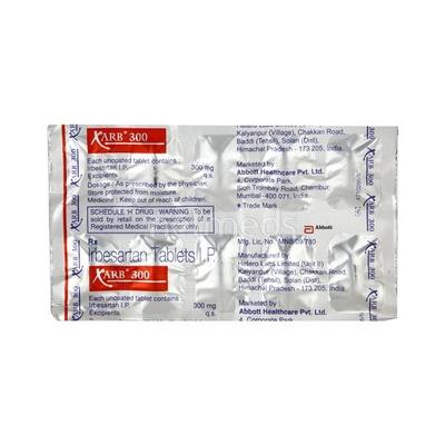 Xarb 300mg Tablet 10'S - Hypertension-Ang