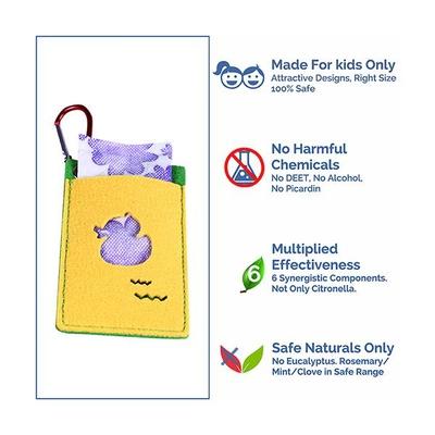 Baby Safety Inc Duck Mosquito Repellent Pouches (2 Refills + 6 Patches) - Mosquito Repellent