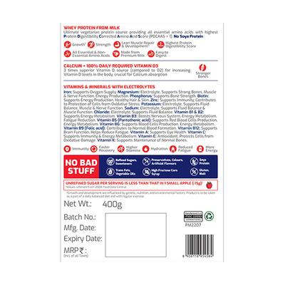 Gritzo SuperMilk Nutrition Drink Powder for Girls (8-12 yrs) - Double Chocolate 400 gm - Nutritional Supplement