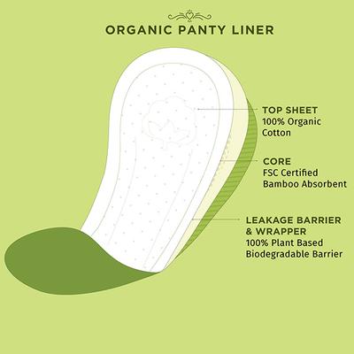 Pee Safe 100% Organic Cotton Biodegradable Panty Liners 15's - Panty Liners