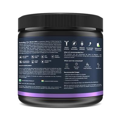 Nutrabay Pro 8.1.1 BCAA + Electrolytes - Guava Punch 250 gm - Bcaa Supplements