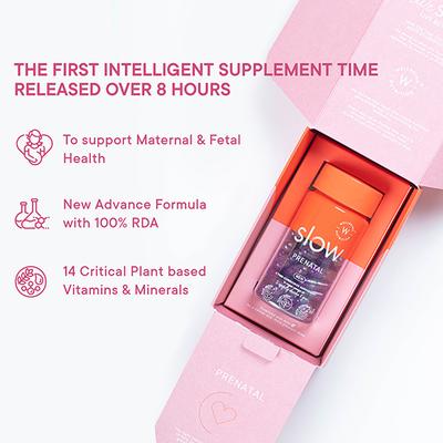 Wellbeing Nutrition Slow 2 in 1 Prenatal Capsule 60's - Women Health