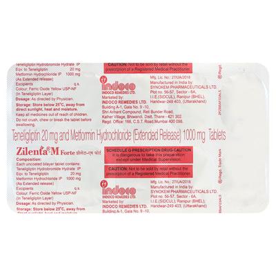 ZILENTA M FORTE Tablet 10's - Diabetes-Ant