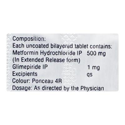 NIRGLIM M1 Tablet 10's - Diabetes-Ant