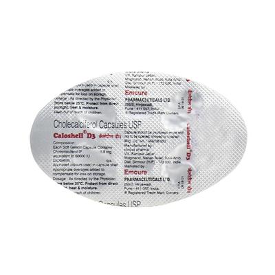 CALOSHELL D3 Capsule 4's - Supplements-Vit