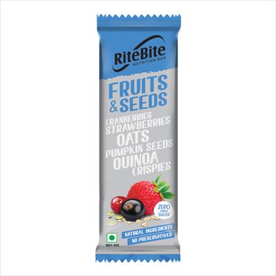 RiteBite Fruit & Seeds Bar (Pack of 6) - Nutritional Bars