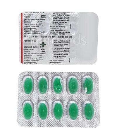 Nucoxia 60mg Tablet 10'S - Pain relief-Nsa