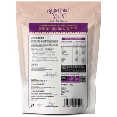 Mom & World Superfood Seeds Nuts & Berries Mix 200 gm - Nutritional Bars