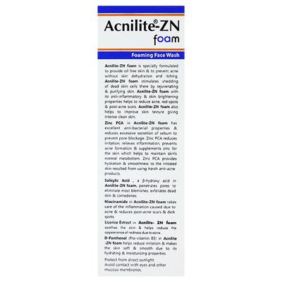 ACNILITE ZN FOAM Face Wash 100ml - Acne-Acn