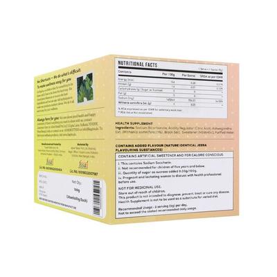 Kapiva Ashwagandha Fizz Effervescent Powder 100 gm - Ashwagandha