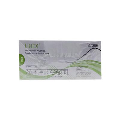 Dolphin Linex Monofilament Ployamide Nylon Suture (TS 3328) (3-0) (100 cm) - Black 1's - Bandages & Dressings