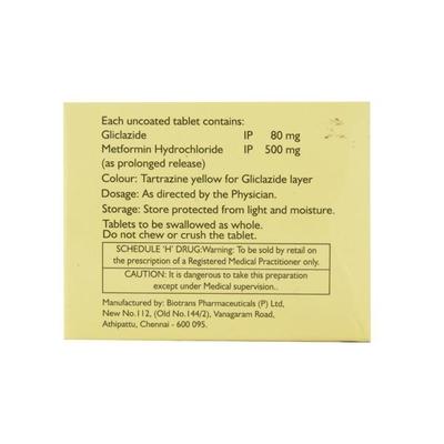 Gliva Forte Tablet 10'S - Diabetes-Ant
