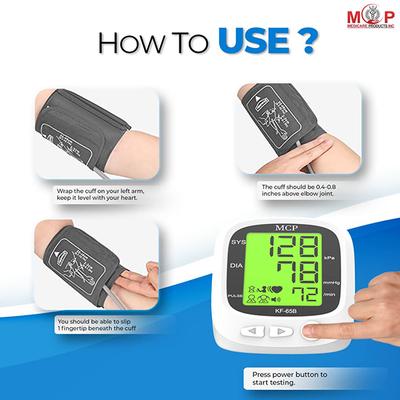 MCP Digital Blood Pressure Monitor (KF - 65B) - Blood Pressure Monitors