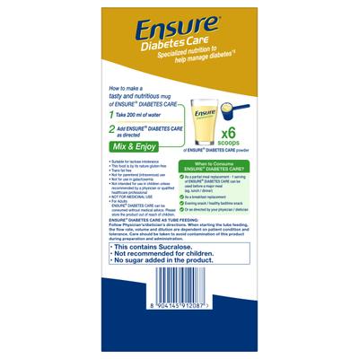 Ensure Diabetes Care Powder - Vanilla Flavour 1 kg (Refill Pack) - Diabetes (Fitness)