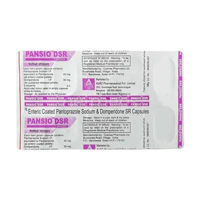 Pansio DSR Capsule 10'S - Ulcer/Reflux/Flatulence-Aaa