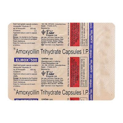 Elmox 500mg Capsule 10'S - Bacterial Infections-Pen