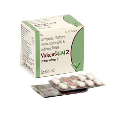VOKEM GM 2 Tablet 10's - Diabetes-Ant
