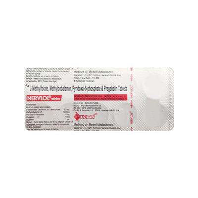 NERVLOL Tablet 10's - Neuropathic Pain-Dru