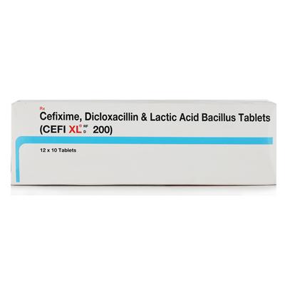 Cefi XL D RF 200mg Tablet 10'S - Bacterial Infections-Cep