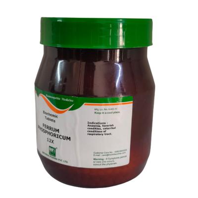 Bio-India's Biochemic Tablet - Ferrum Phosphoricum 12X 450 gm - Bio-Chemic