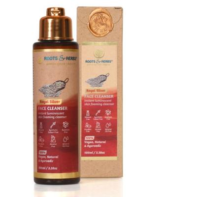 Roots & Herbs Face Cleanser Liquid - Royal Silver 100 ml - Face Wash & Cleansers