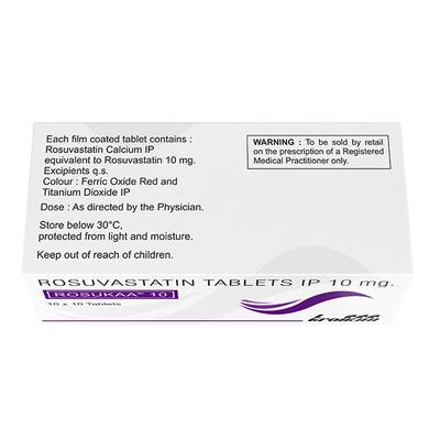 Rosukaa 10mg Tablet 10'S - High Cholesterol-Dys