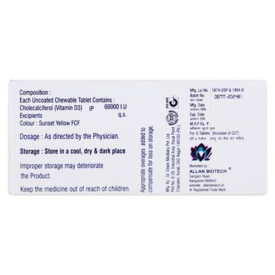 VIC D3 Chewable Tablet 6's - Supplements-Vam