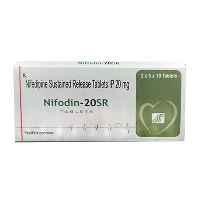 NIFODIN 20 SR Tablet 10's - Hypertension-Cal