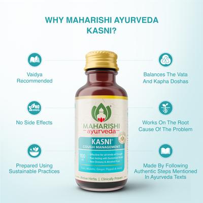 Maharishi Ayurveda Kasni Cough Syrup 200 ml - Cough & Cold (Ayush)
