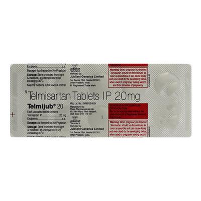 Telmijub 20mg Tablet 10'S - Hypertension-Ang