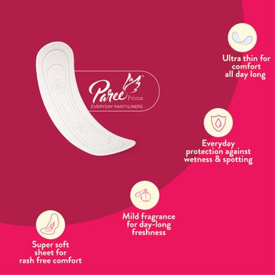 Paree Prima Everyday Pantyliners (Pack of 2 x 25's) - Panty Liners