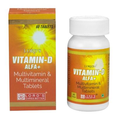 Lord's Vitamin D Alfa + Tablet 60's - Speciality Medicine