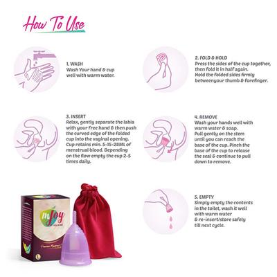mJOY Premium Menstrual Cup - Large - Menstrual Cups