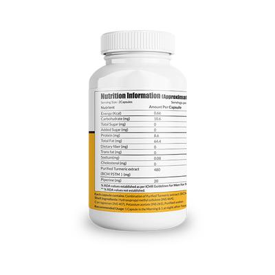 Aiwo Curcumin Rich 500 mg Capsule 60's - Herbal Dietary Supplement