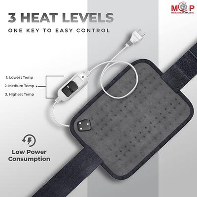 MCP Electric Heating Pad - Velvet Grey - Hot Pack/Ice Bag