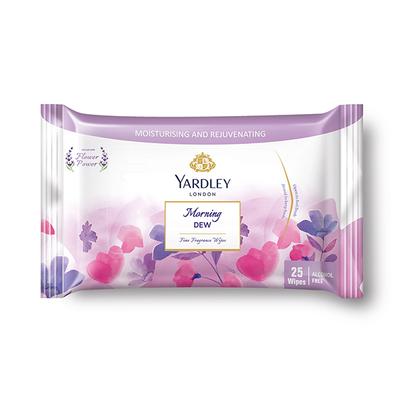 Yardley London Fine Fragrance Wipes - Morning Dew 25's - Tissues & Wipes