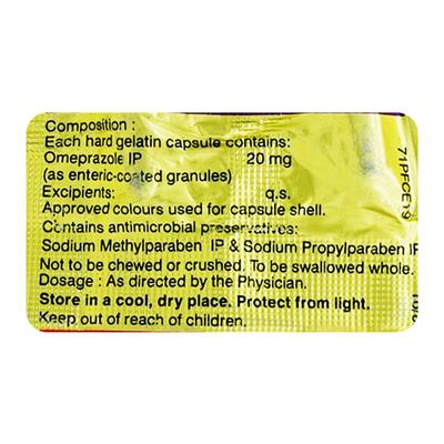 Promisec 20mg Capsule 10'S - Ulcer/Reflux/Flatulence-Aaa