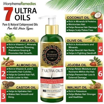 Morpheme Remedies 7 Ultra Hair Oil 200 ml - Hair Oils