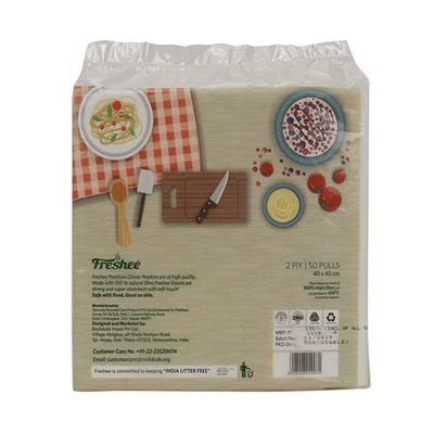 Freshee 2 Ply Premium Dinner Napkins (Pack of 4) - Tissues & Wipes
