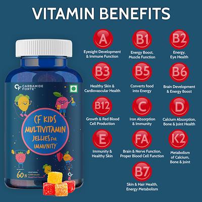 CF Novasules Kids Multivitamins, Prebiotics and Superfood Vegetarian Gummies 60's - Multi-Vitamins