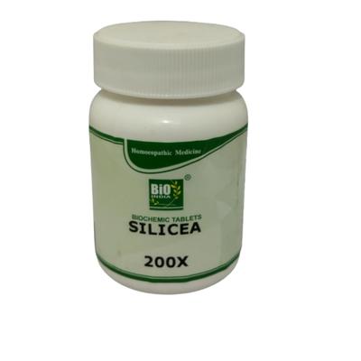 Bio-India's Biochemic Tablet - Silicea 200X 25 gm - Bio-Chemic