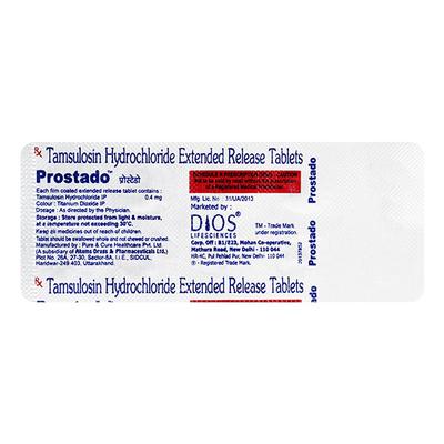 PROSTADO 0.4mg Tablet 10's - Bladder And Prostate Disorders-Dru