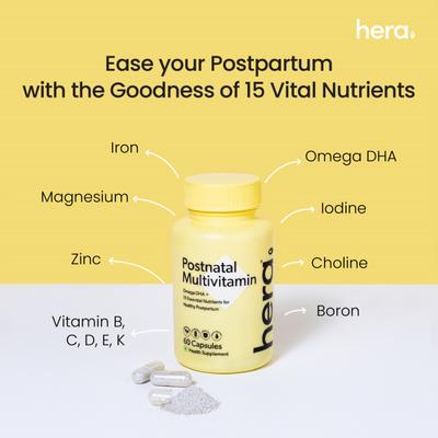 Hera Postnatal Multivitamin Health Supplement Capsule 60's - Multi-Vitamins
