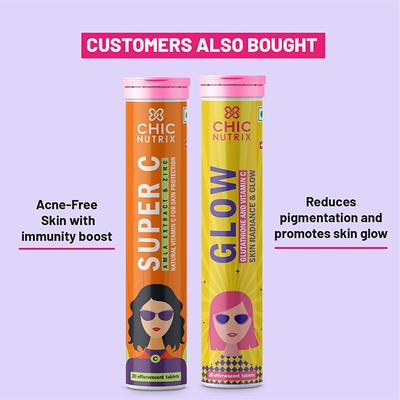 Chicnutrix Cysterhood - Helps Manage PCOS Effervescent Tablet - Strawberry Flavour (Pack of 3 x 20's) - General Health