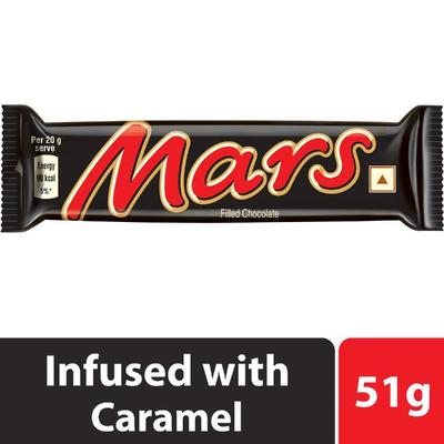 Mars Chocolate Bar - Caramel 51 gm - Nutritional Bars